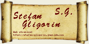 Stefan Gligorin vizit kartica